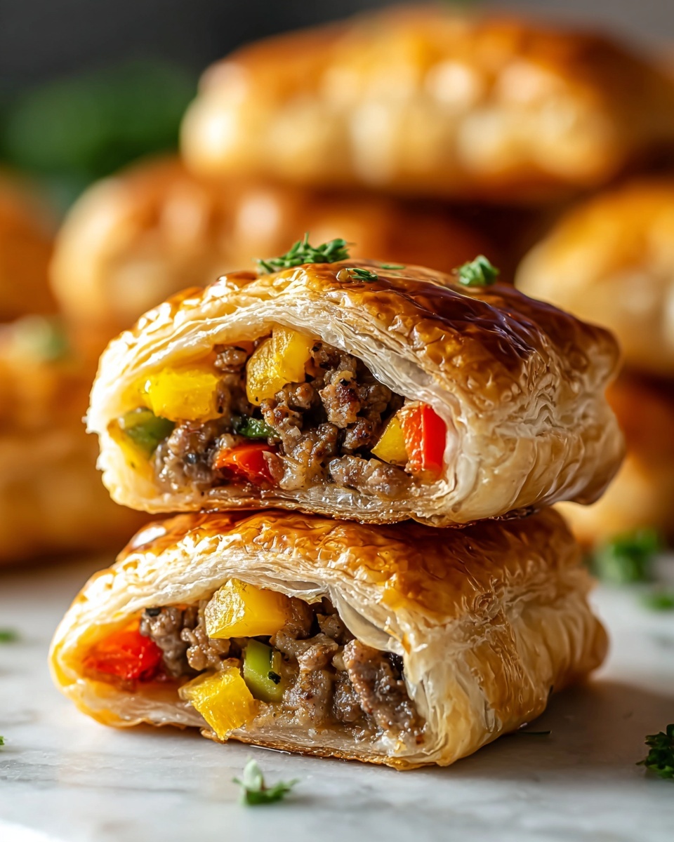 Breakfast Stuffed Puff Pastry Bars Recipe - Recipe Image