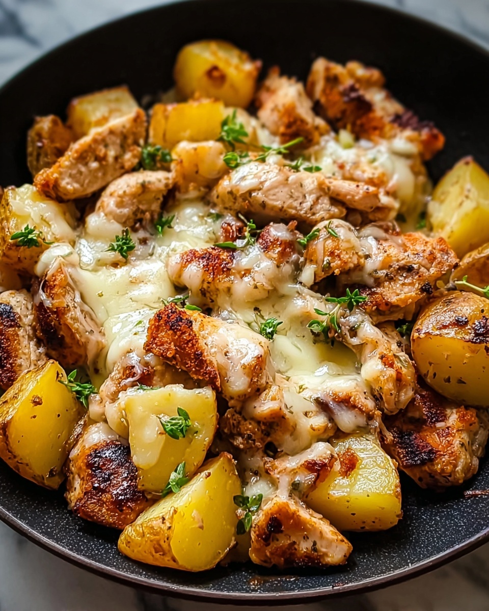 Garlic Parmesan Chicken and Potatoes (One-Pan Dinner) Recipe - Recipe Image