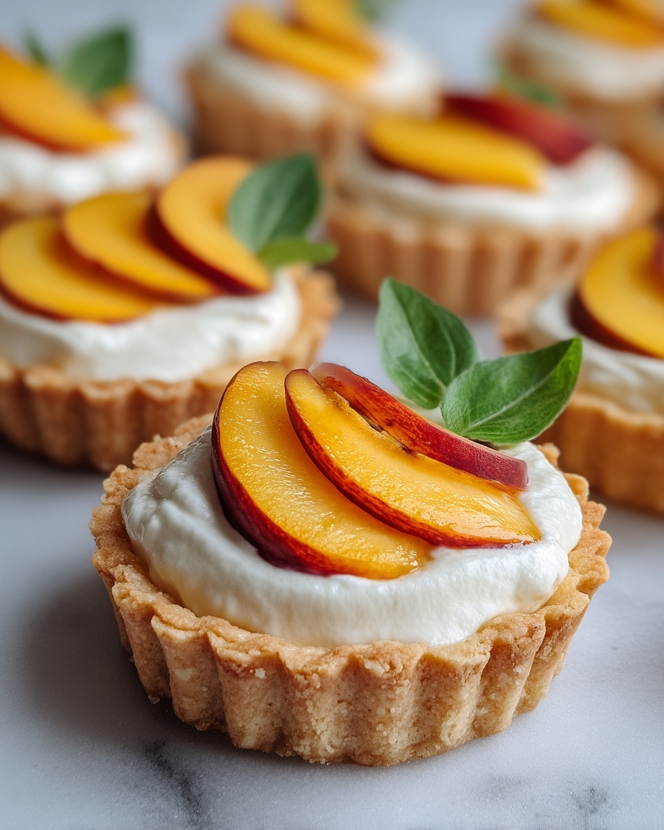 Mini Peach and Cream Cheese Tarts Recipe - Recipe Image
