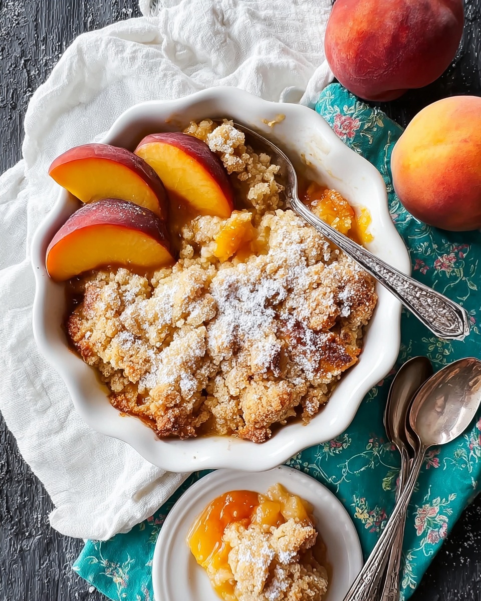 The Best Southern Peach Cobbler Recipe - Recipe Image