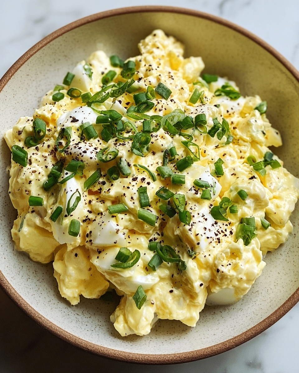 Creamy Egg Salad with Red Onion, Chives, and Herbs Recipe - Recipe Image