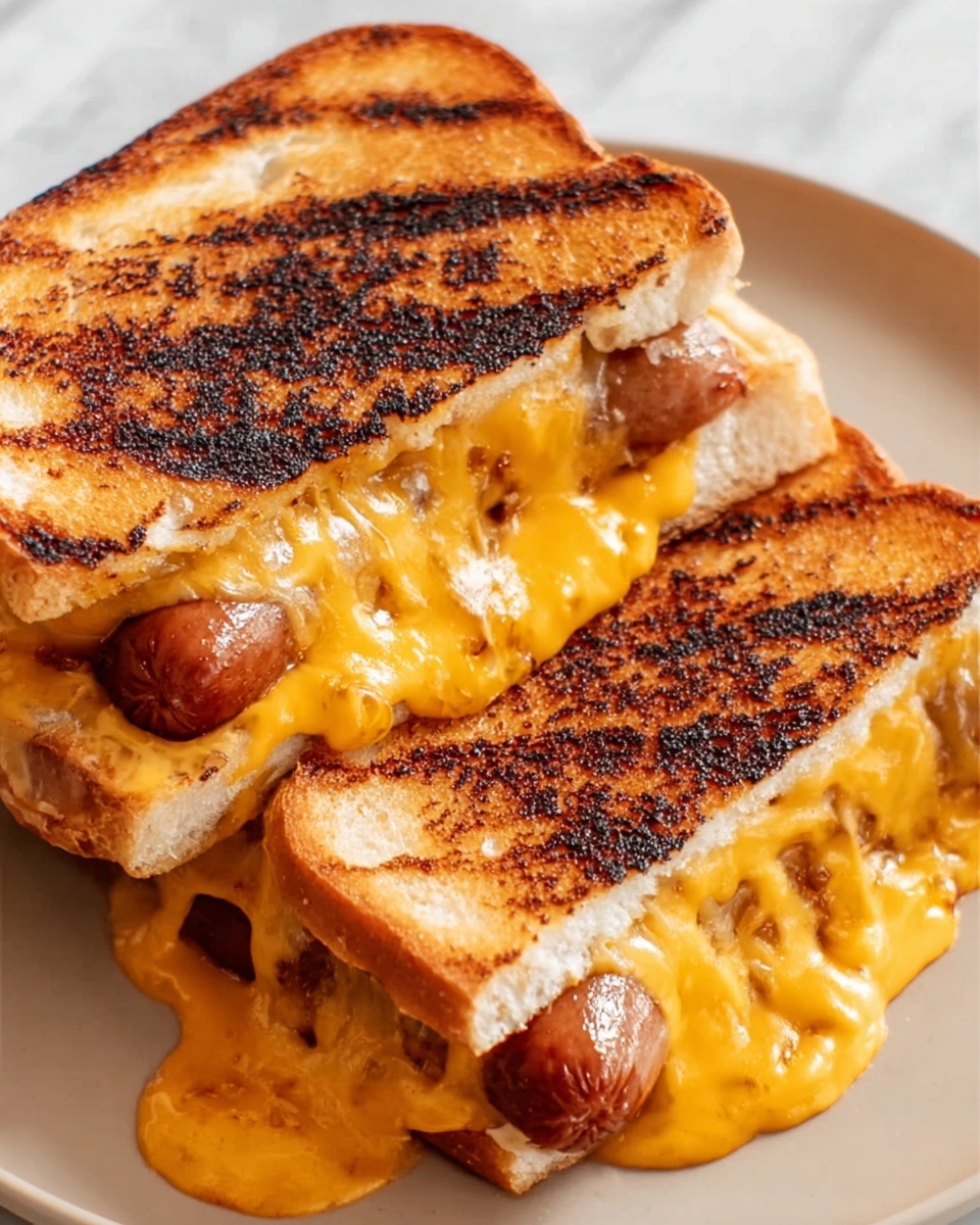 Air Fryer Grilled Cheese Hot Dogs Recipe - Recipe Image