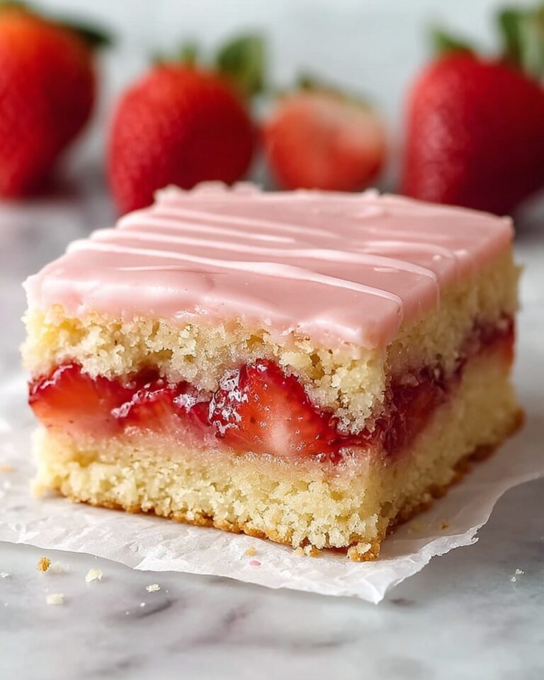 Strawberry Lemon Blondies Recipe