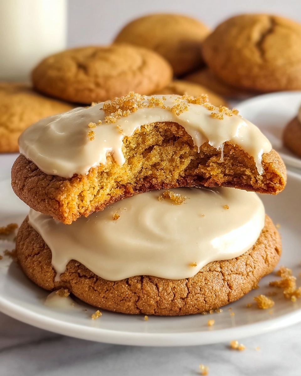 Pumpkin Cookies with Brown Butter Icing Recipe - Recipe Image