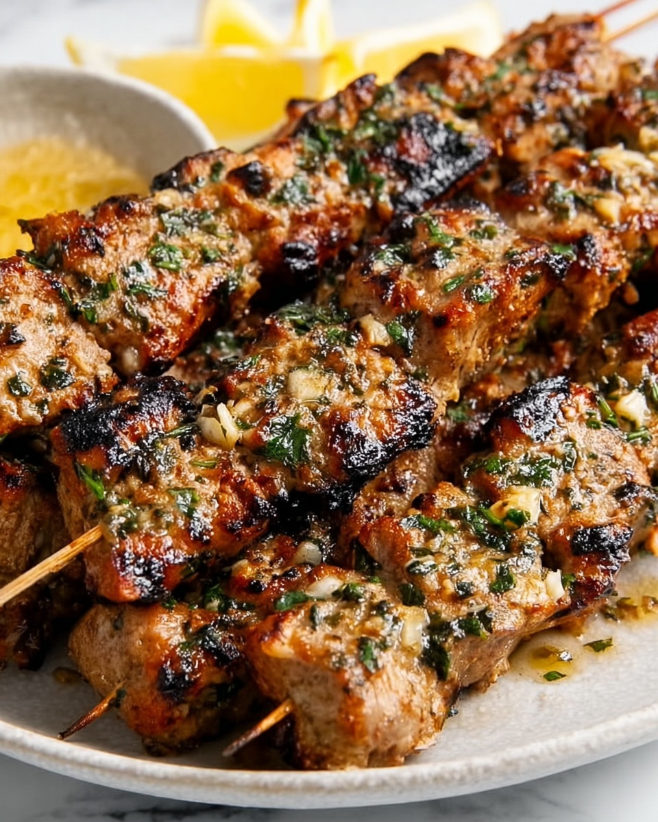 Garlic Parmesan Chicken Kebabs Recipe - Recipe Image