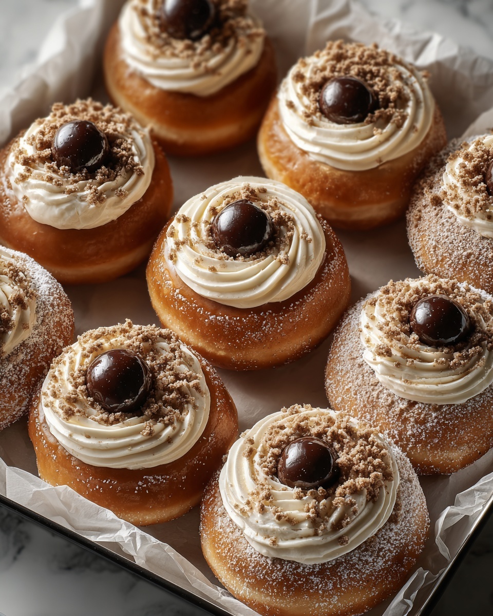 Chai Cream Filled Doughnuts Recipe - Recipe Image