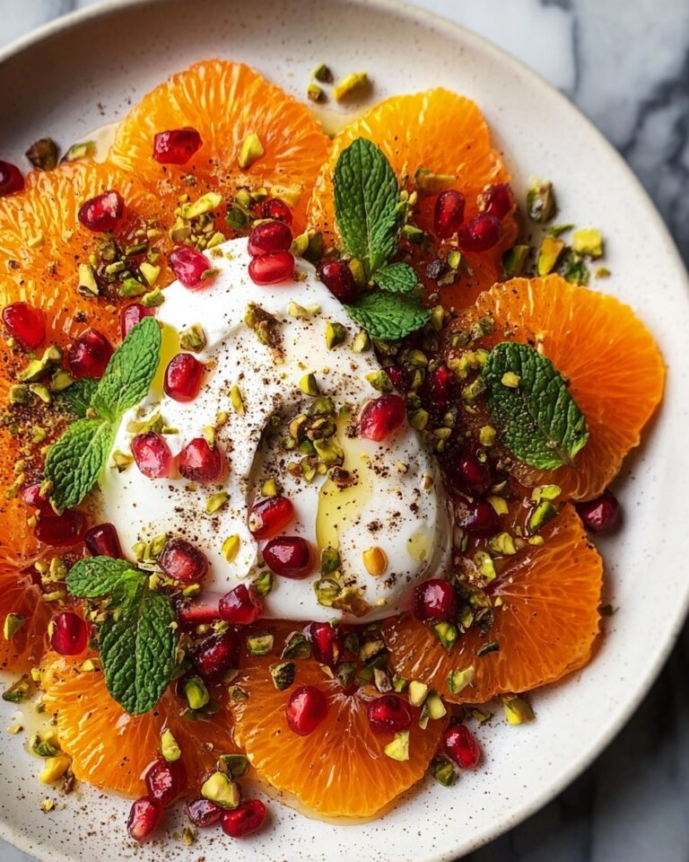 Burrata & Burnt Oranges with Pistachios, Mint & Pomegranate Recipe