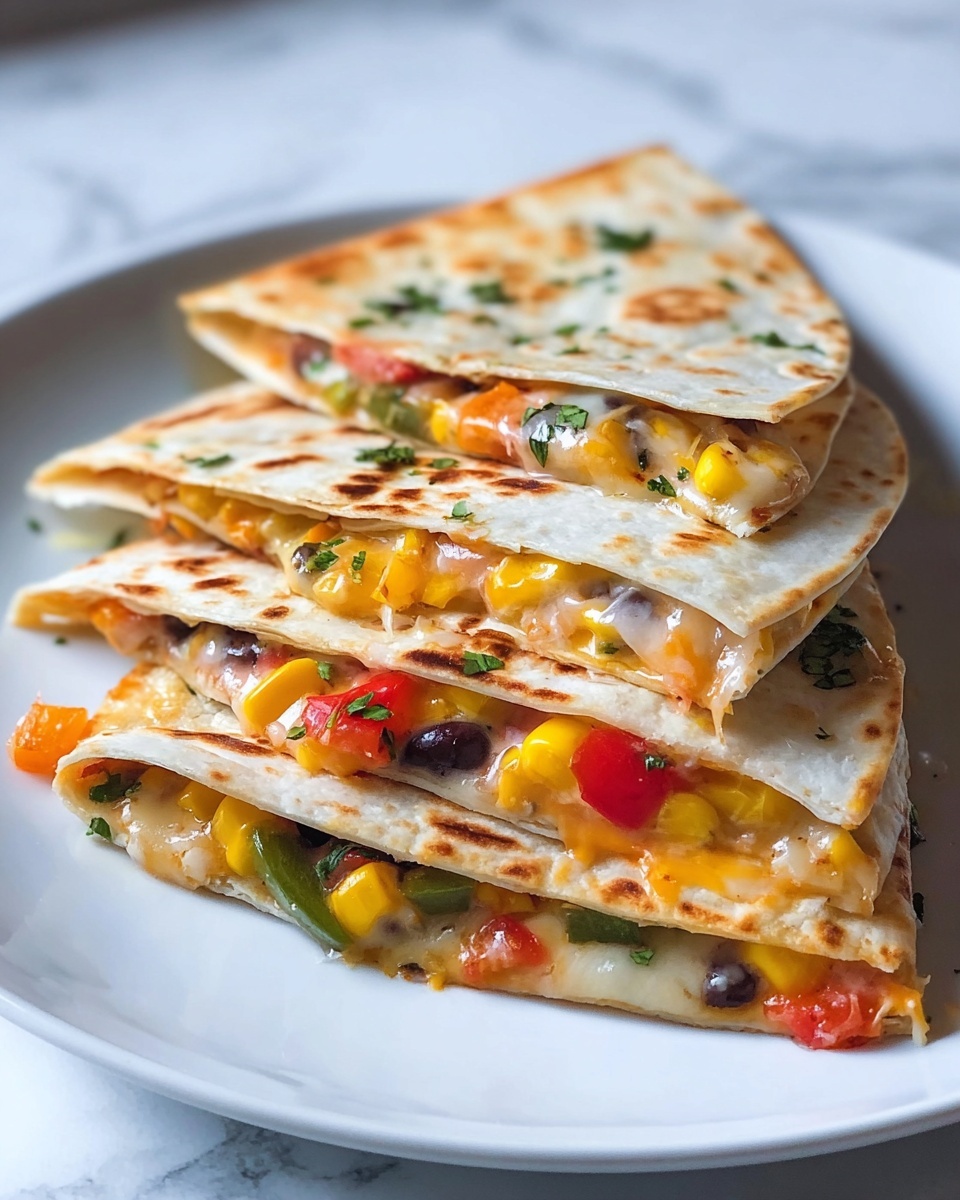 Farmer's Market Vegetarian Quesadillas Recipe - Recipe Image
