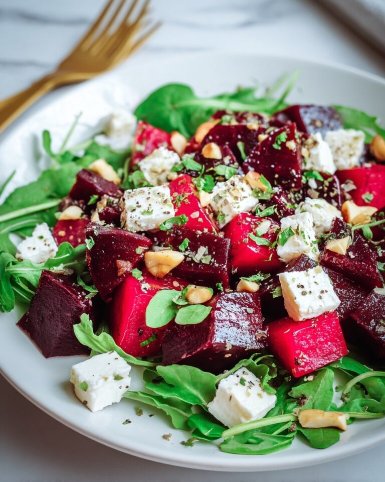 Roasted Beet Salad with Goat Cheese and Walnuts Recipe