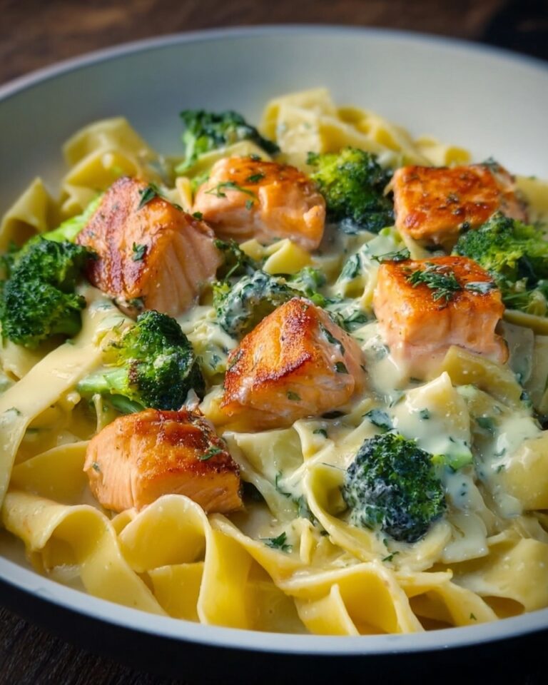 Creamy Pasta with Salmon and Broccoli Recipe