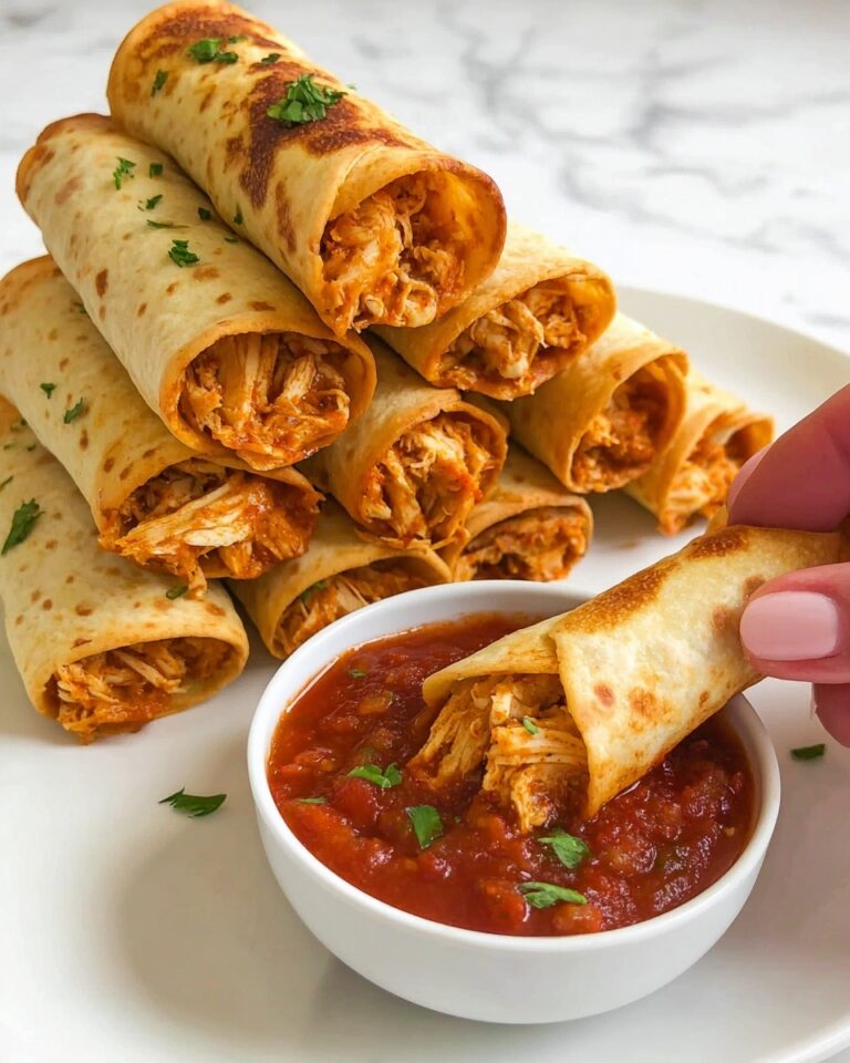 Creamy Baked Chicken Taquitos Recipe