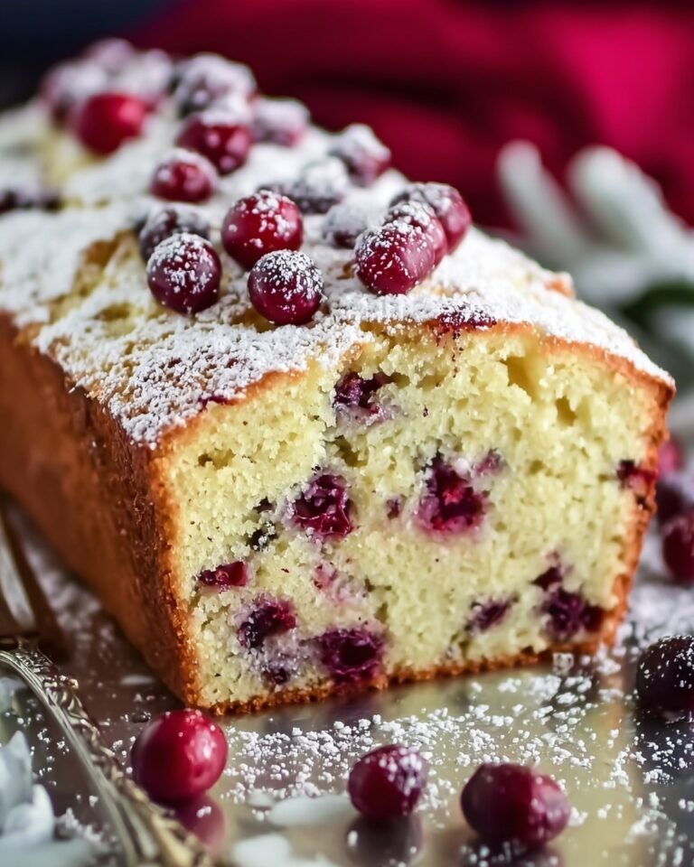 Christmas Cranberry Pound Cake Recipe