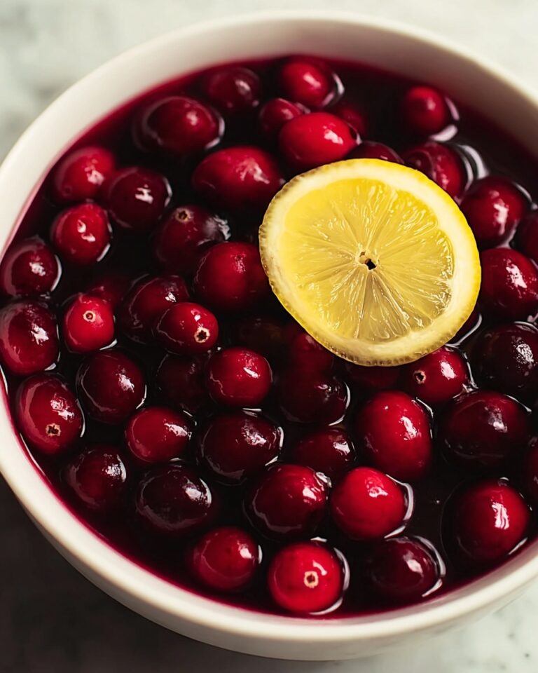 Lemon-Kissed Cranberries with Rhubarb Strawberry Fruit Spread Recipe