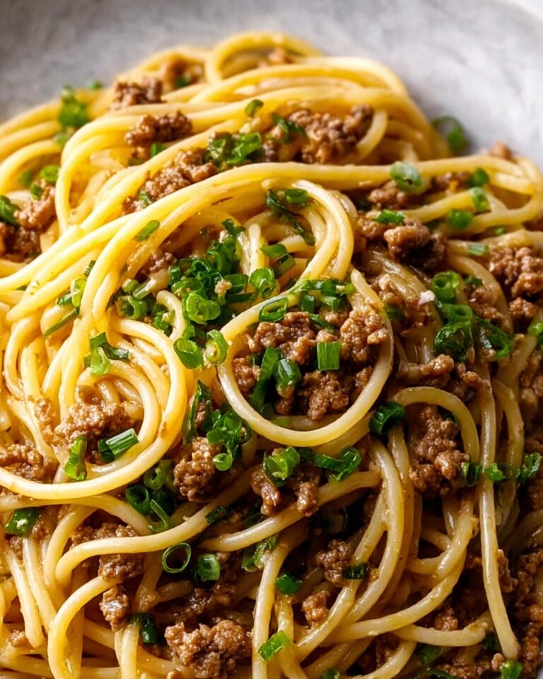 Asian-Style Ground Beef Spaghetti Recipe