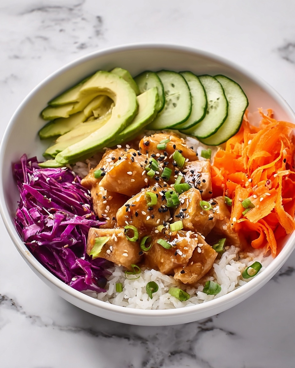 Bang Bang Chicken Bowl with Spicy Mayo and Fresh Veggies Recipe - Recipe Image