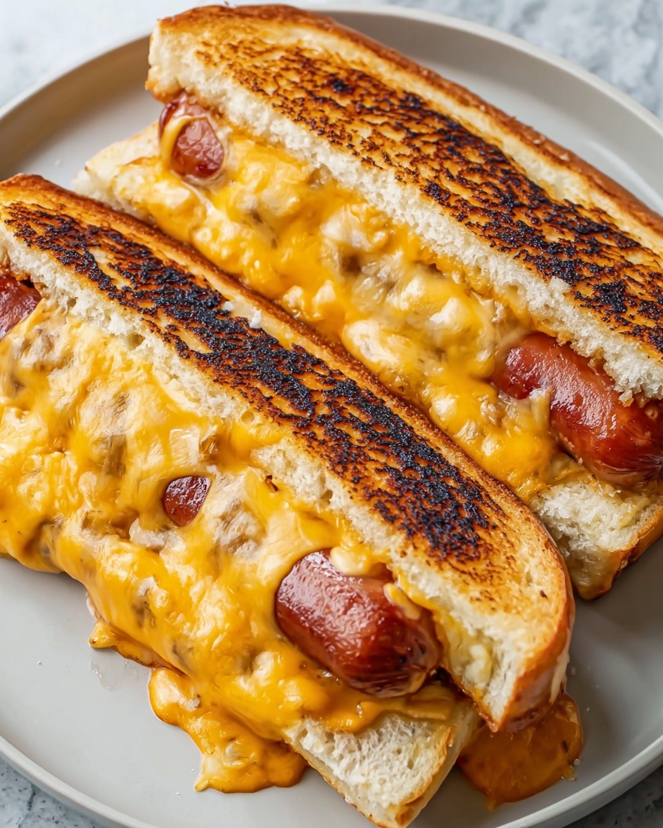 Air Fryer Grilled Cheese Hot Dogs Recipe - Recipe Image
