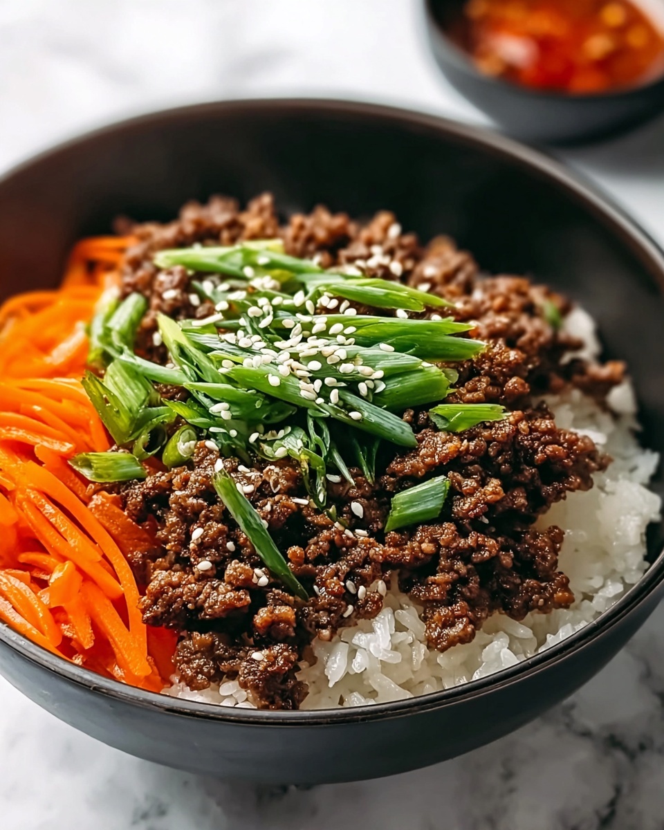 Korean Ground Beef Bowl Recipe - Recipe Image