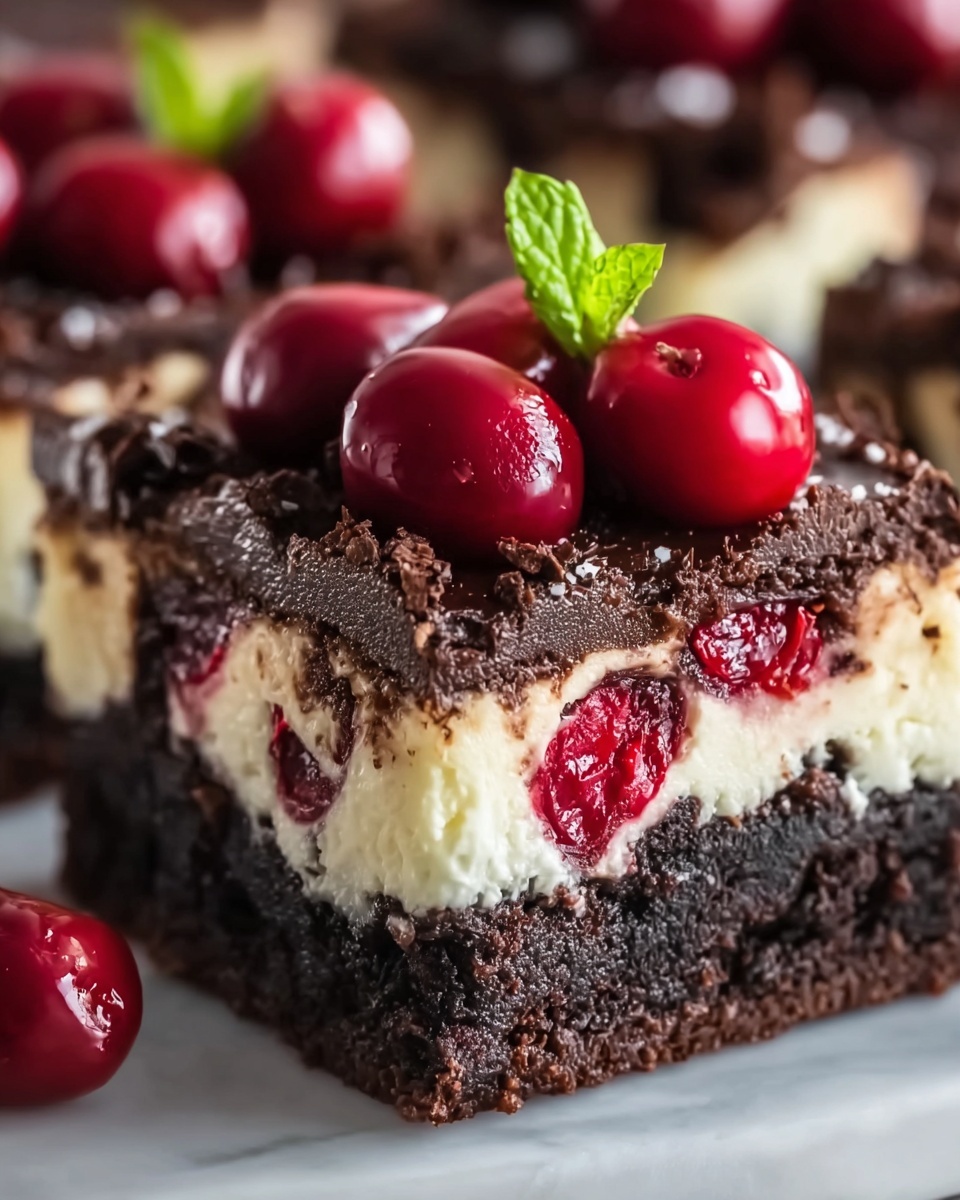 Cherry Cheesecake Brownies Recipe - Recipe Image