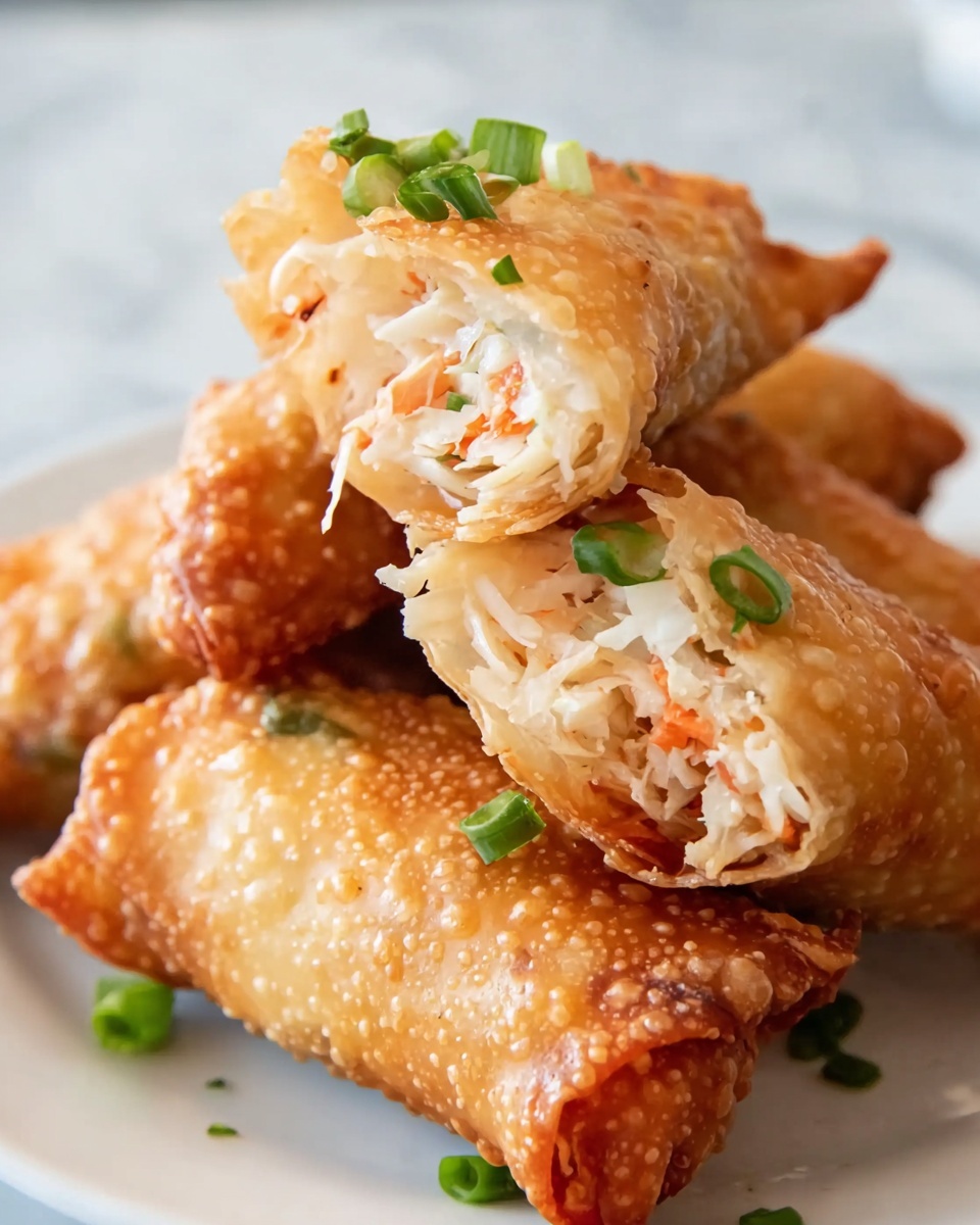 Crab Rangoon Egg Rolls Recipe - Recipe Image