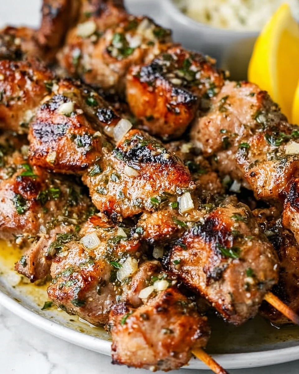 Garlic Parmesan Chicken Kebabs Recipe - Recipe Image