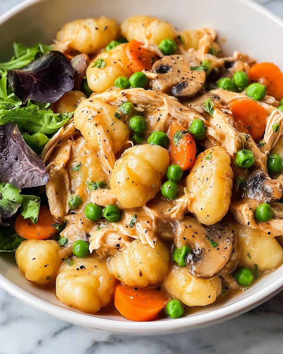 Creamy Chicken and Gnocchi Pot Pie Recipe - Recipe Image