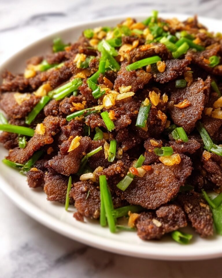 Crispy Fried Garlic Beef Recipe