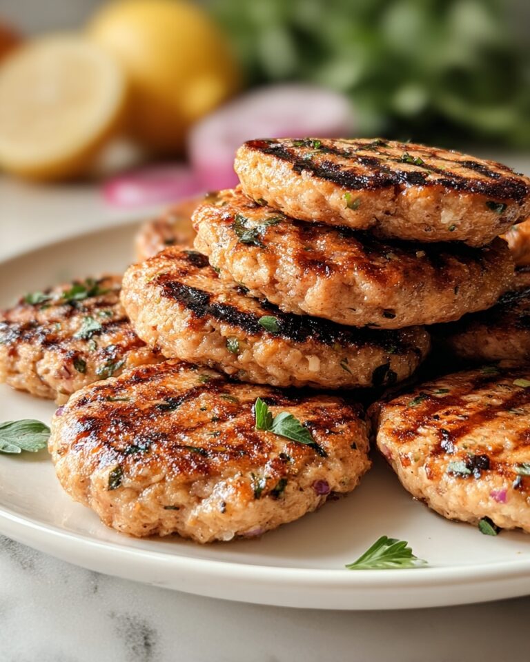 Mediterranean Chicken Patties Recipe