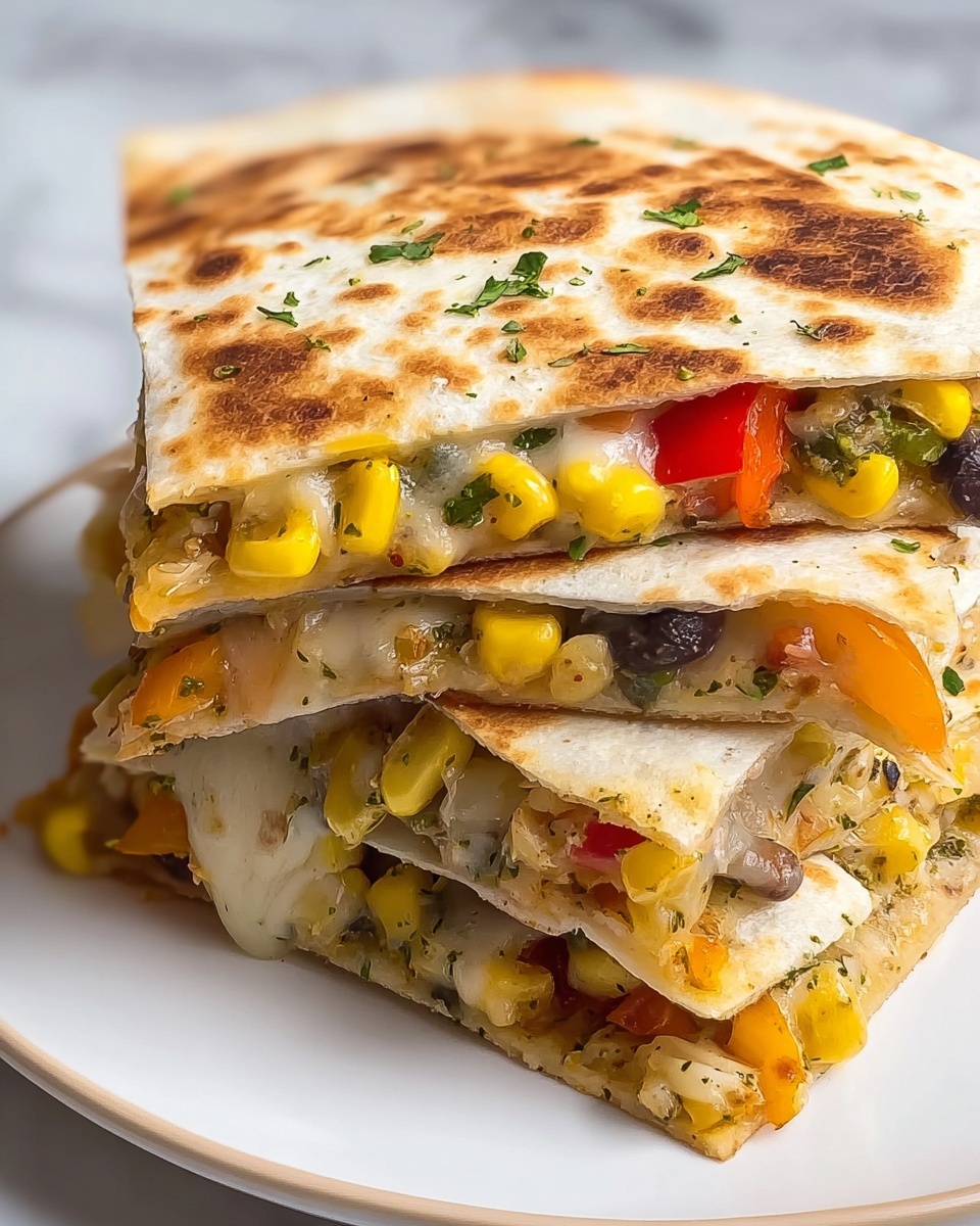 Farmer's Market Vegetarian Quesadillas Recipe - Recipe Image