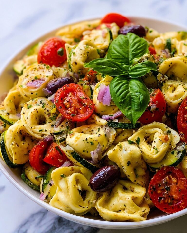 Zesty Italian Tortellini & Veggie Pasta Salad Recipe