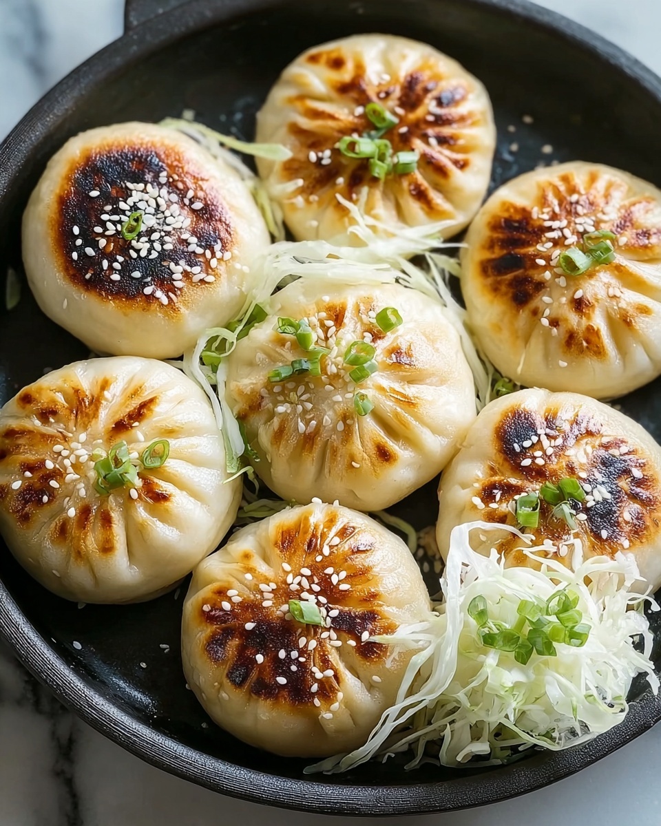 Vegan Pan-Fried Buns Recipe - Recipe Image