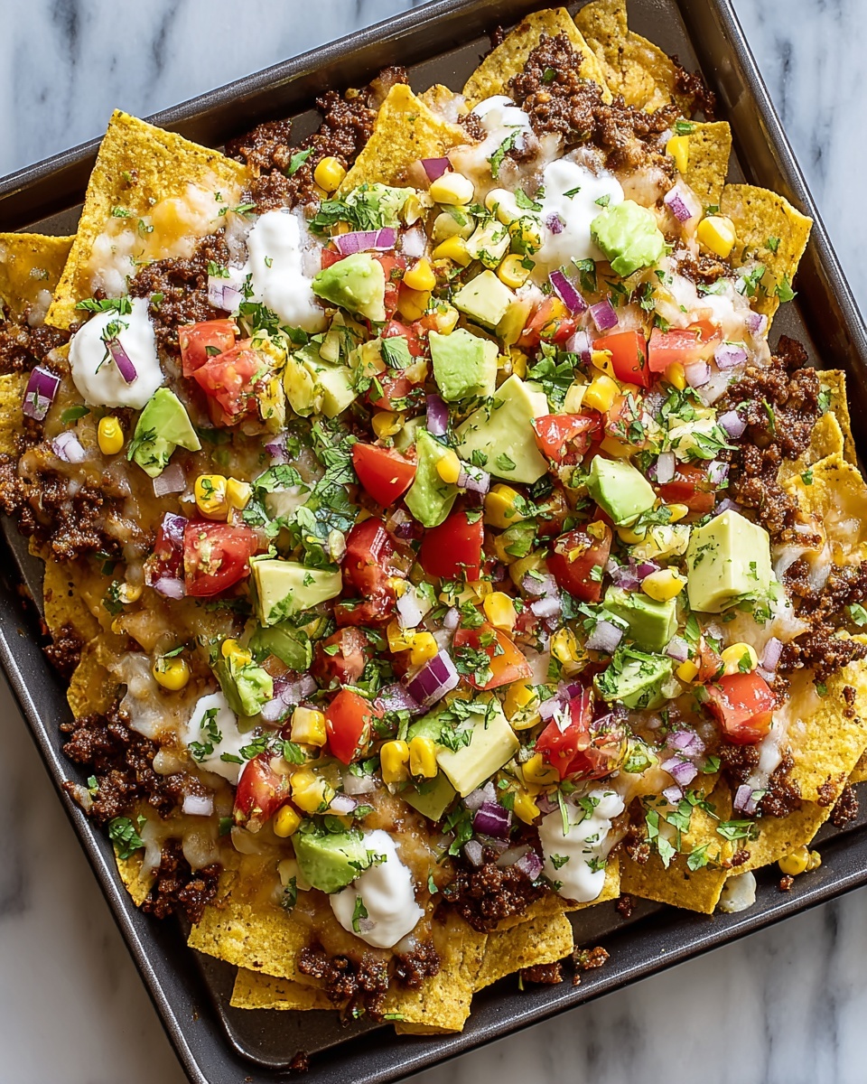 Birria Street Corn Nachos Recipe - Recipe Image