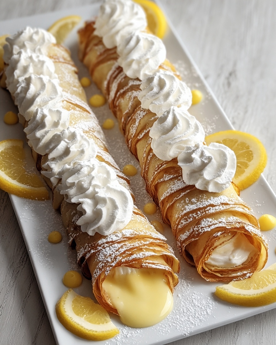 Lemon Meringue Pie Cannolis Recipe - Recipe Image
