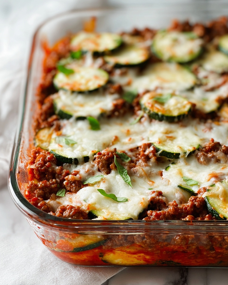 Ground Beef Zucchini Casserole Recipe - Recipe Image