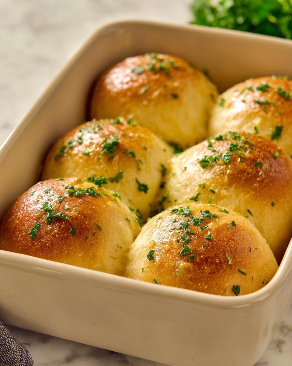 Sour Cream Dinner Rolls with Garlic Butter Recipe - Recipe Image