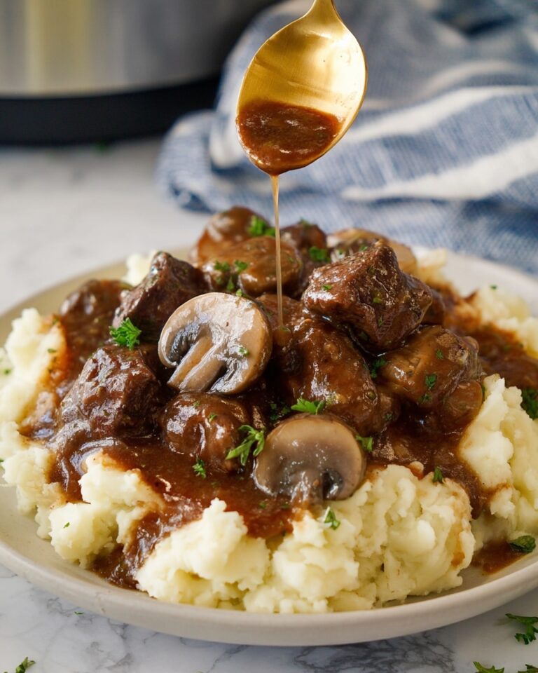 Slow Cooker Salisbury Meatballs Recipe