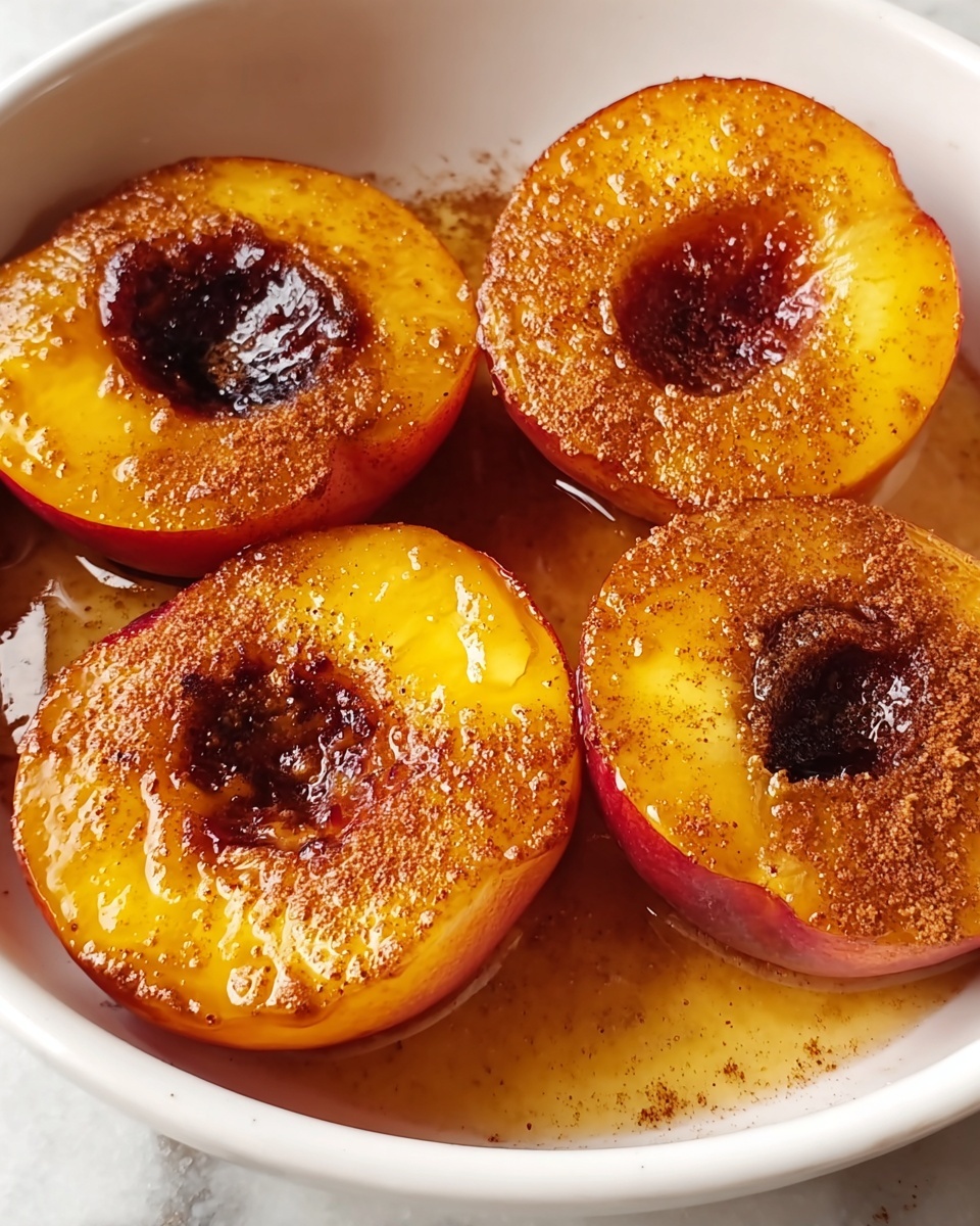 Sweet Maple Cinnamon Baked Peaches for Cozy Nights Recipe - Recipe Image