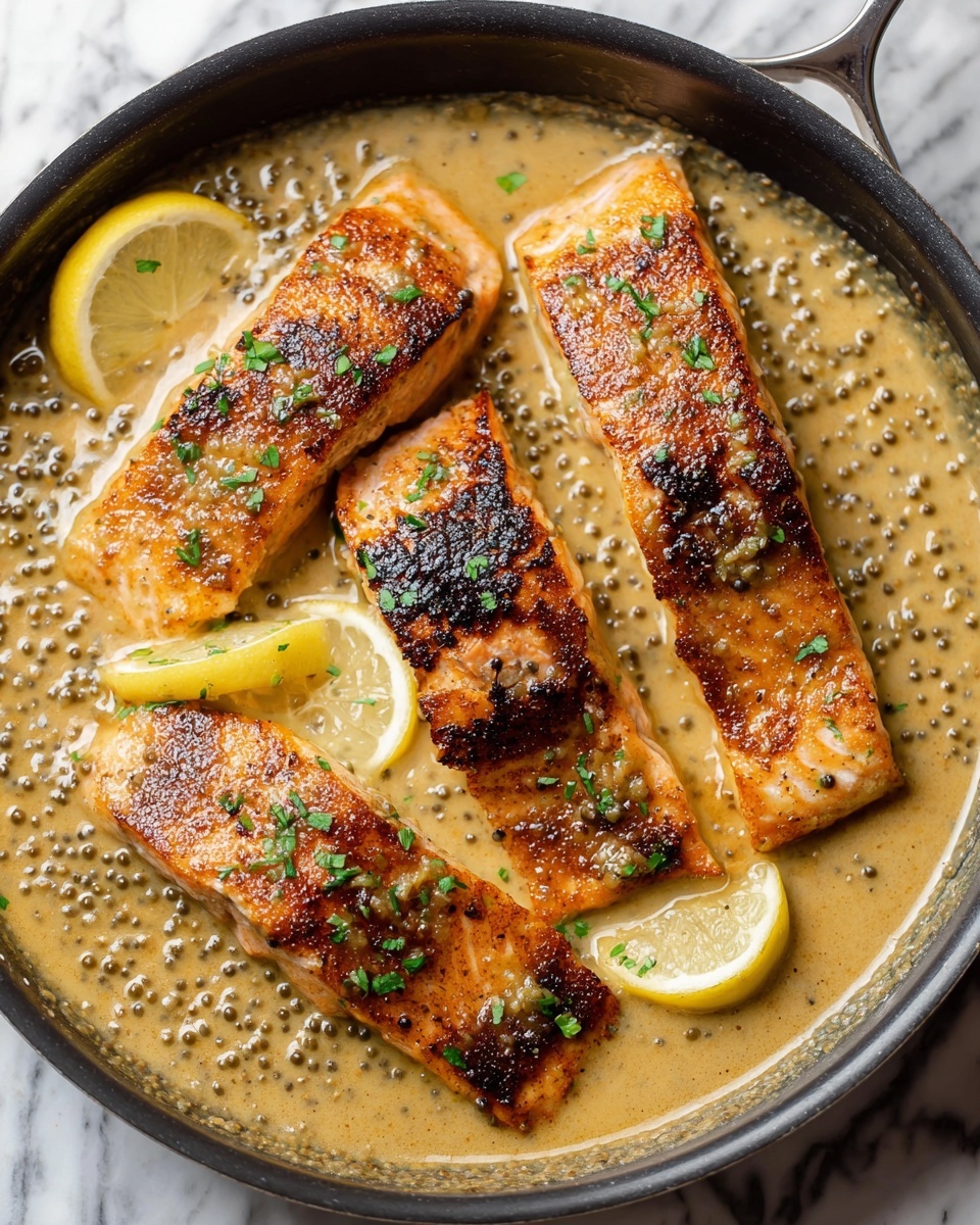 Honey Mustard Salmon with Parsley and Lemon Recipe - Recipe Image