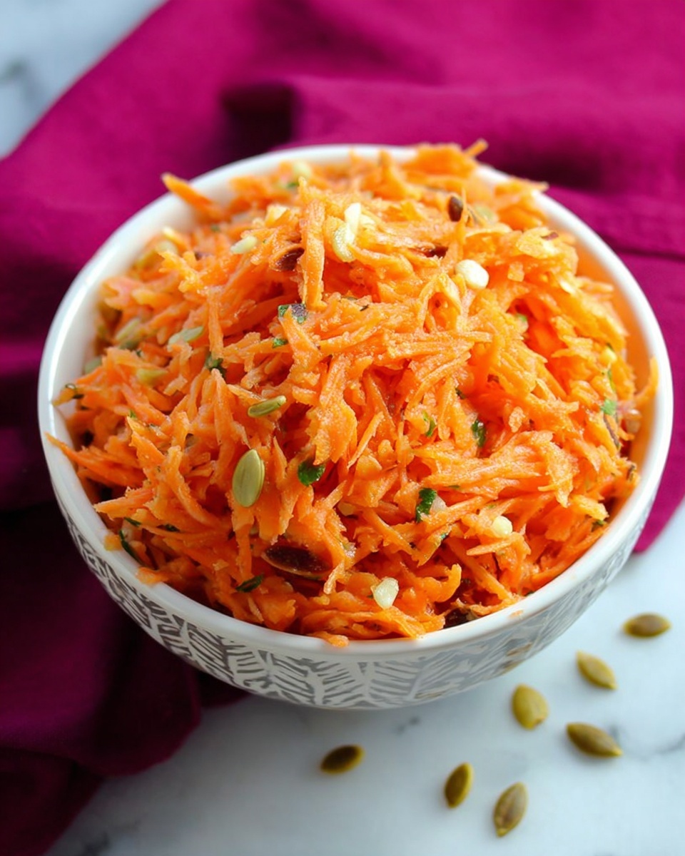 Shredded Carrot Salad with Pumpkin Seeds Recipe - Recipe Image