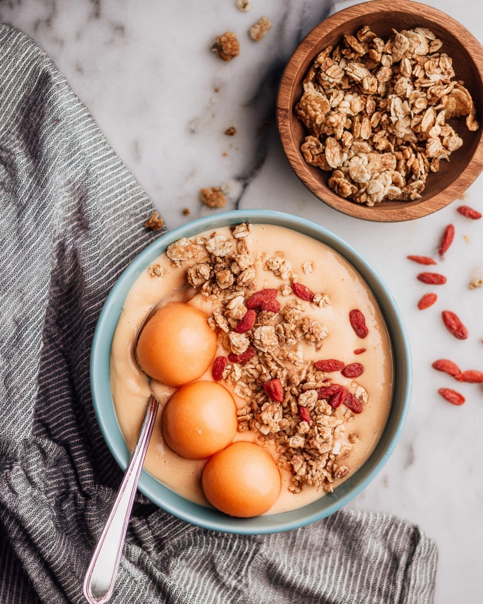 Cantaloupe and Banana Smoothie Bowl Recipe - Recipe Image