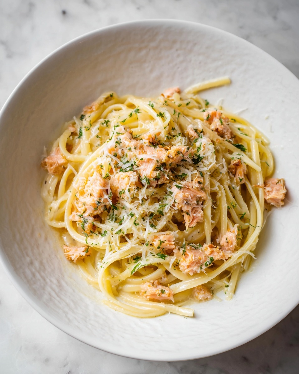 Canned Salmon Pasta Recipe - Recipe Image