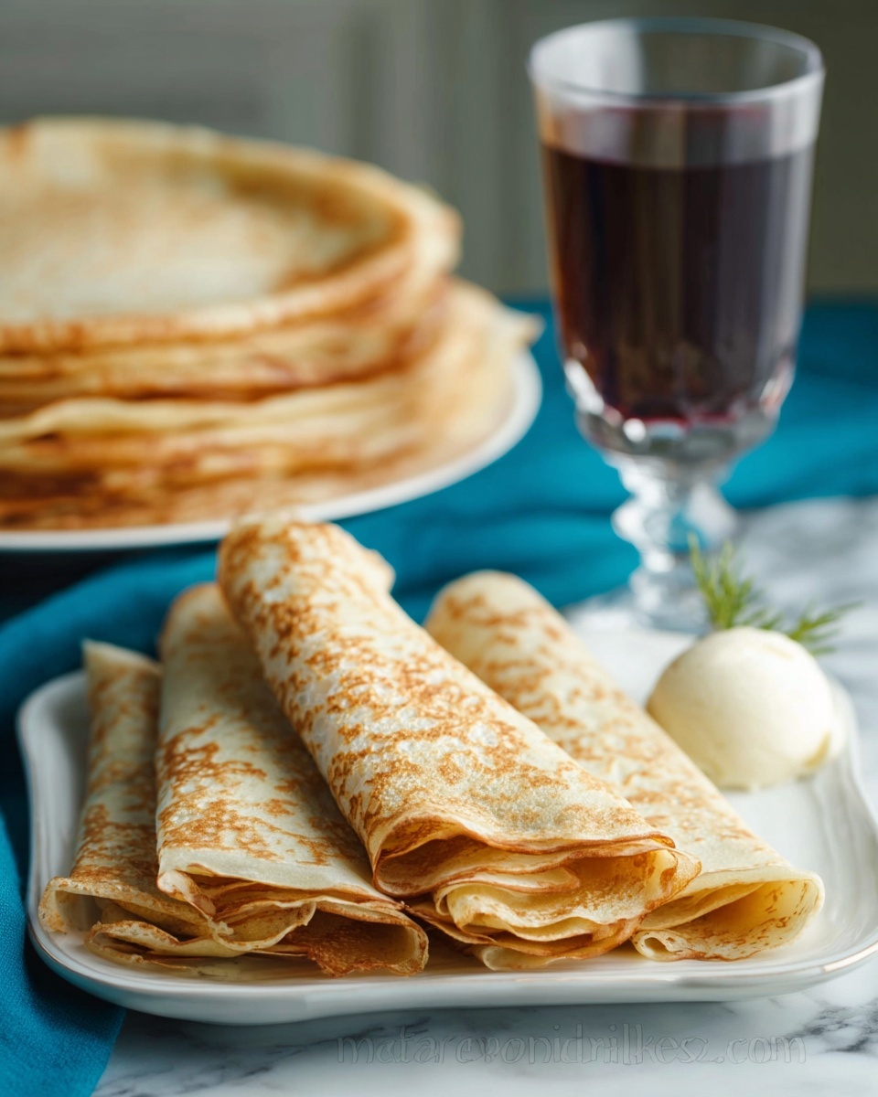 Turkey Crepes (Savory Nalesniki) Recipe - Recipe Image
