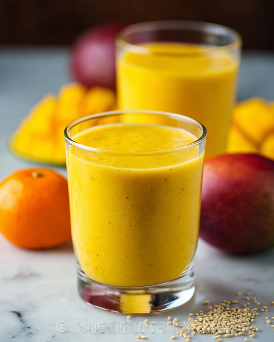 Tropical Mango Pineapple Smoothie Recipe - Recipe Image