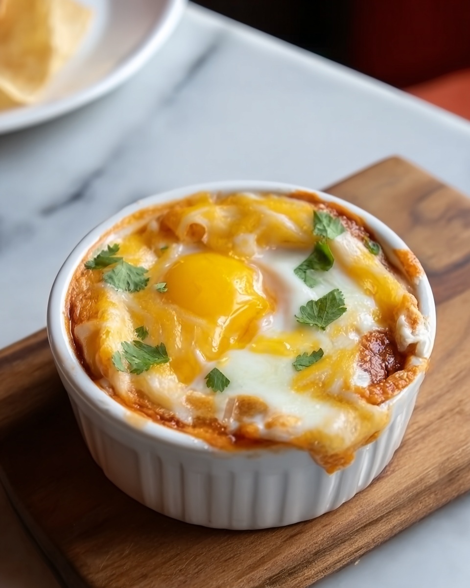 Flavor-Packed Enchilada Baked Eggs – The Ultimate One-Pan Brunch Idea Recipe - Recipe Image
