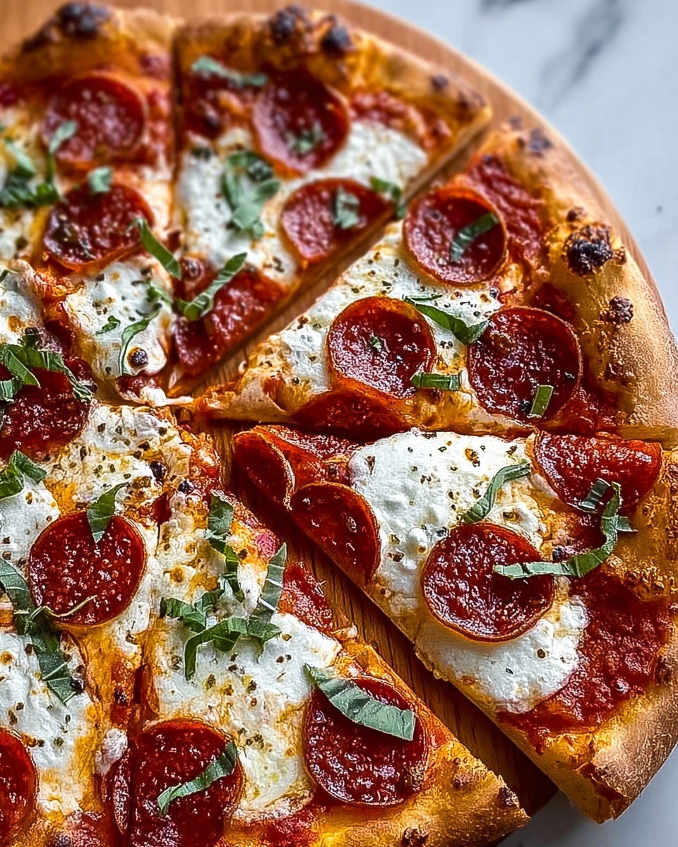 Hot Honey Pepperoni Ricotta Pizza Recipe - Recipe Image