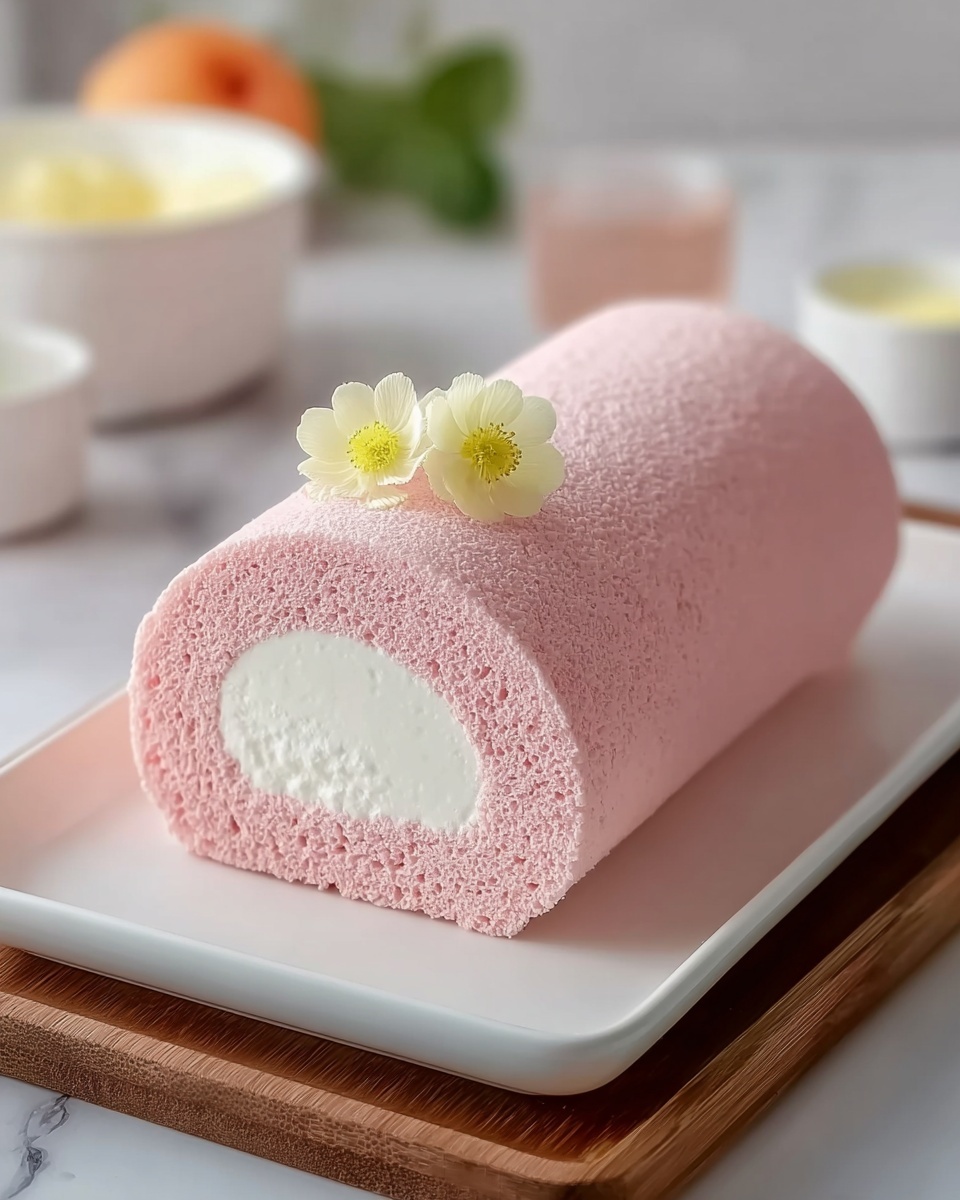 Japanese Cotton Candy Swiss Cake Roll Recipe - Recipe Image