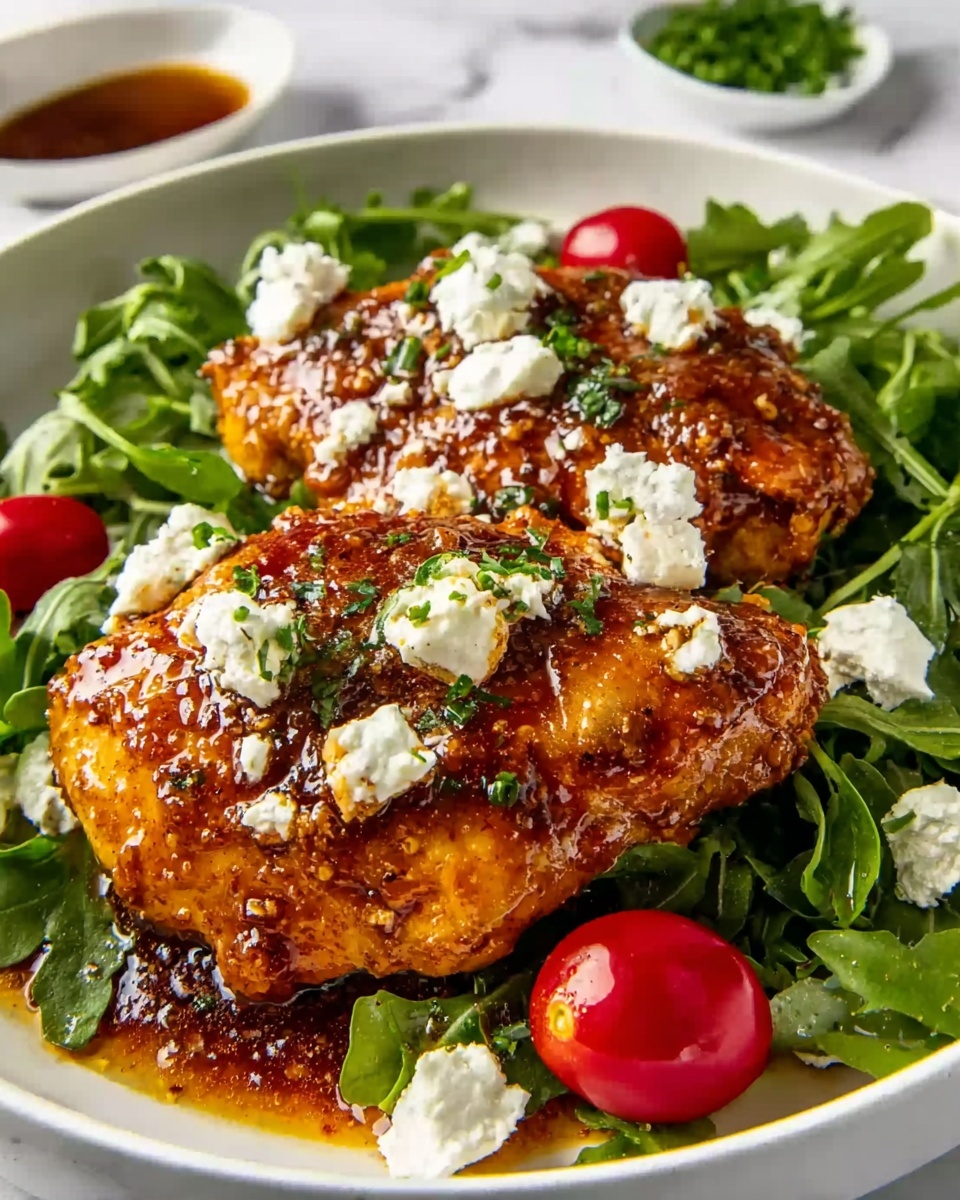 Crispy Hot Honey Feta Chicken Recipe - Recipe Image