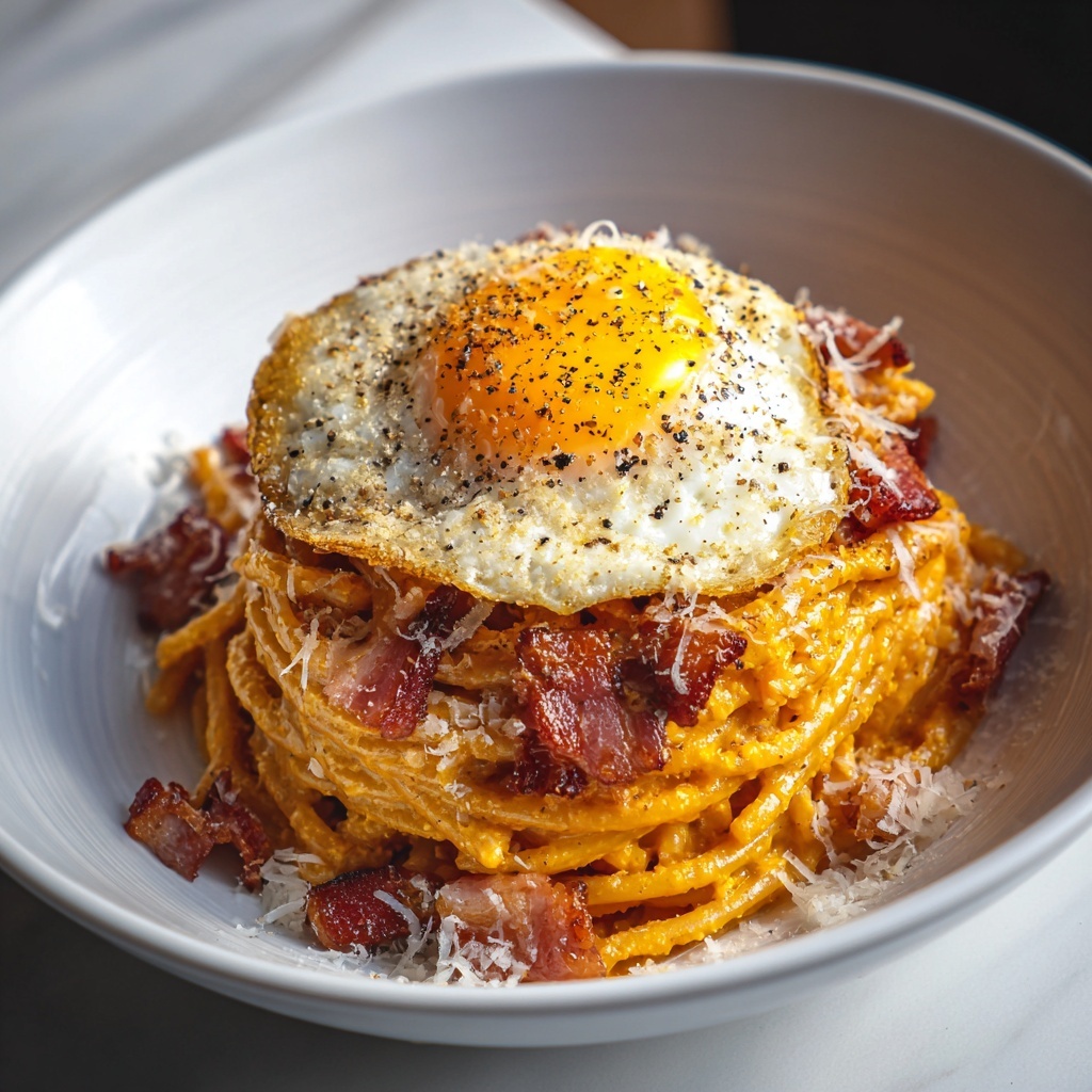 Kimchi and Bacon Carbonara Recipe - Recipe Image
