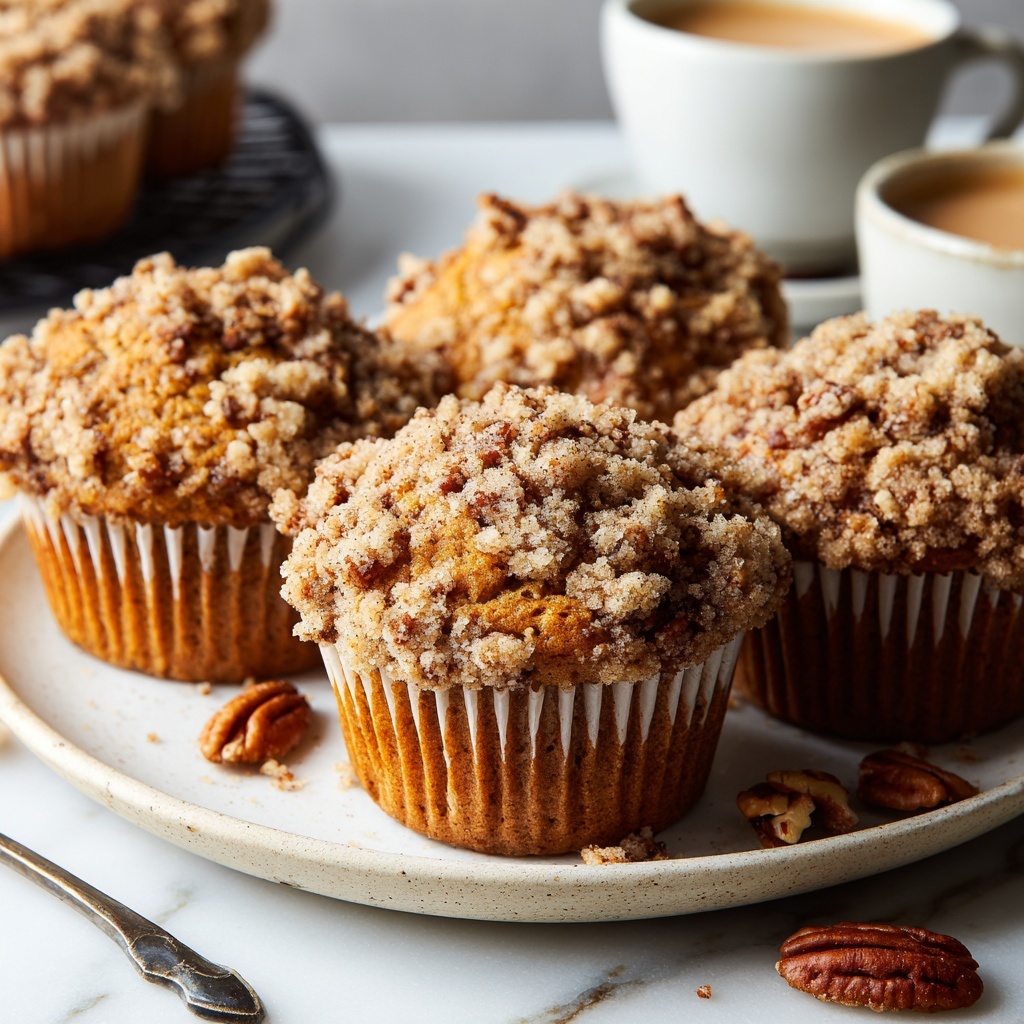 Sweet Potato Muffins with Cinnamon Pecan Streusel Recipe - Recipe Image