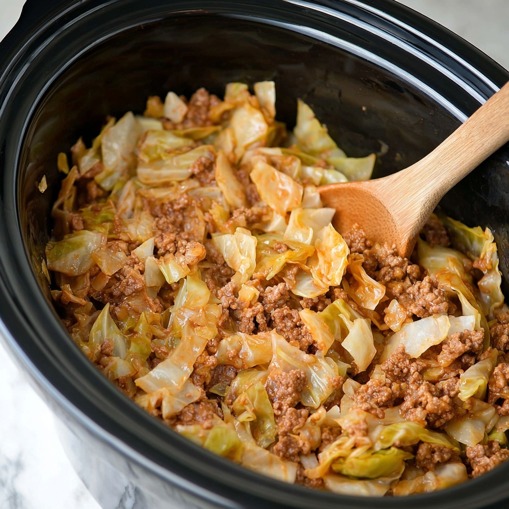Slow Cooker Unstuffed Cabbage Rolls Recipe - Recipe Image