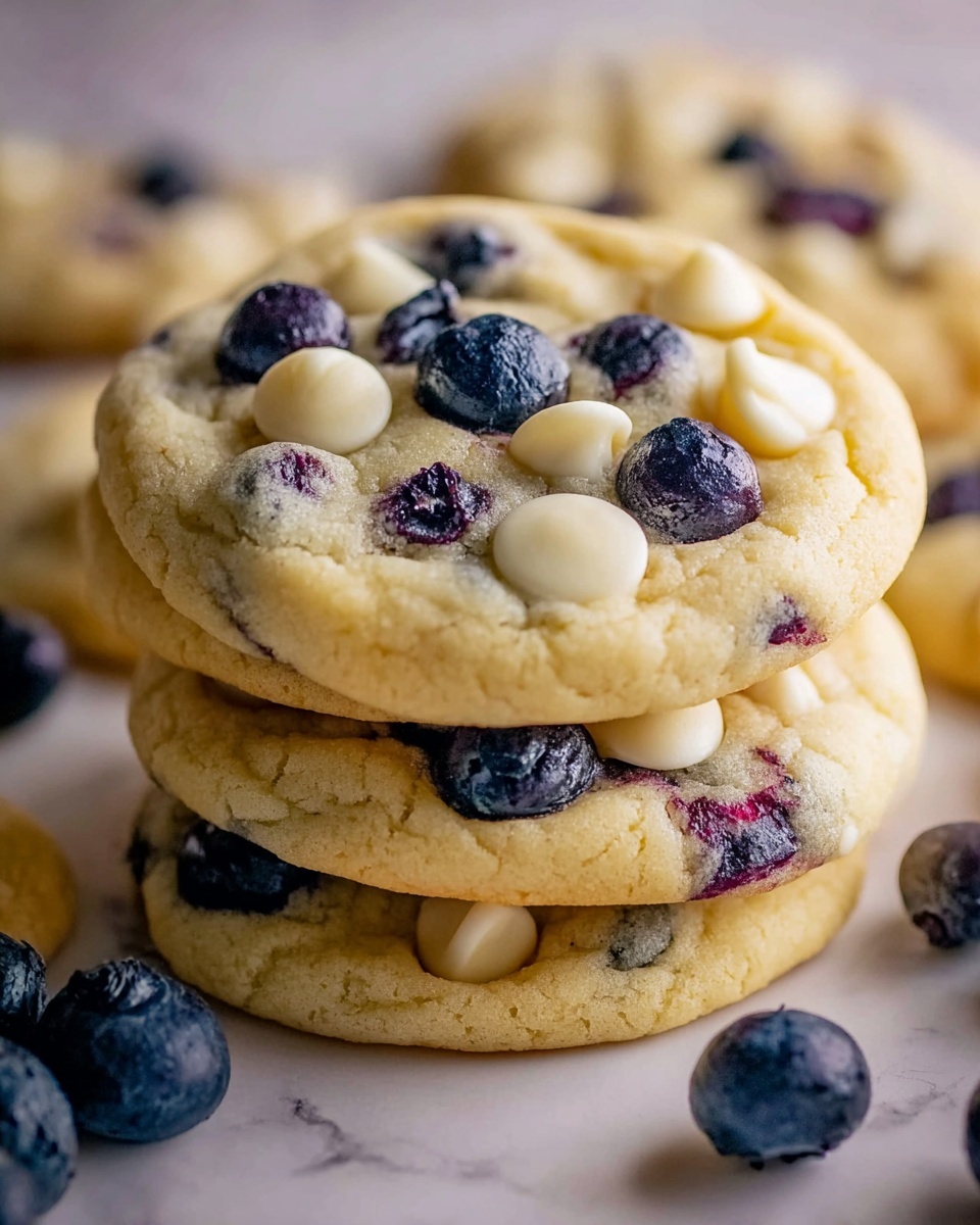 Lemon Blueberry White Chip Cookies Recipe - Recipe Image